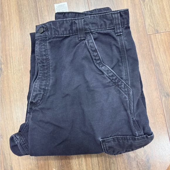 Carhartt Men's Black Cargo working Pants 36X34 - Picture 2 of 7